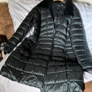 Bernardo 3/4 black zip up puffer coat size 2X